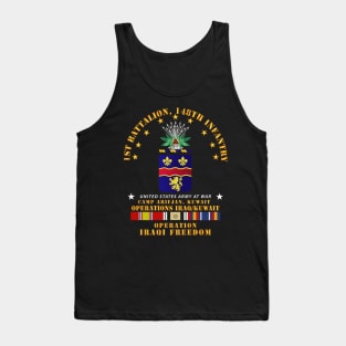 1st Bn 148th Infantry - Camp Arifjan Kuwait - OIF w IRAQ SVC Tank Top